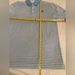 Oxford Golf White/Blue stripe polo. Excellent condition. Medium